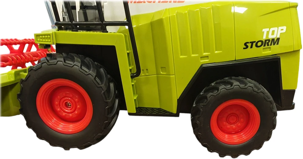COIL Nuotolinio valdymo kombaino žaislas su nuotolinio valdymo pultu, šviesa ir garsu, mastelis 1:24