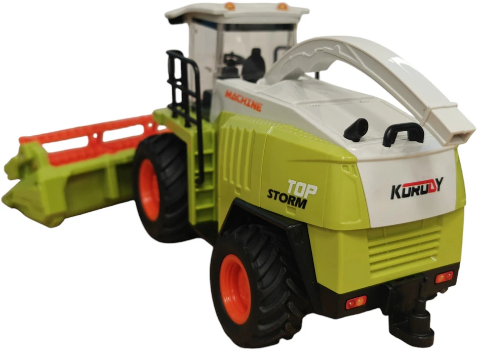 COIL Nuotolinio valdymo kombaino žaislas su nuotolinio valdymo pultu, šviesa ir garsu, mastelis 1:24