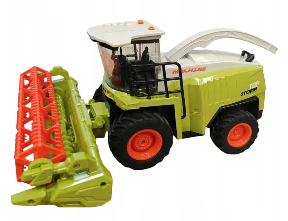 COIL Nuotolinio valdymo kombaino žaislas su nuotolinio valdymo pultu, šviesa ir garsu, mastelis 1:24