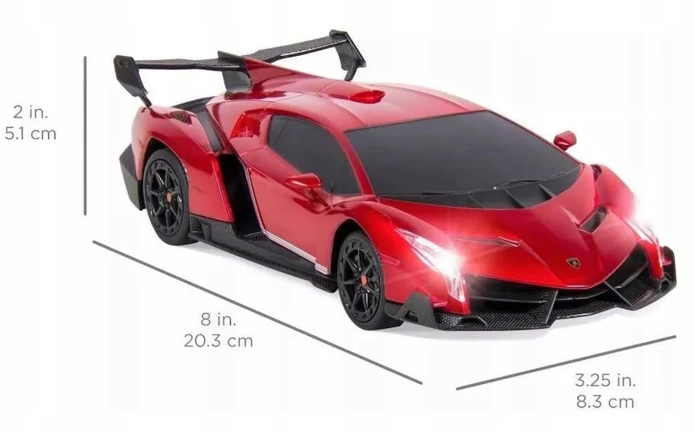COIL Nuotolinio valdymo RC automobilis Lamborghini 1:14 raudonas