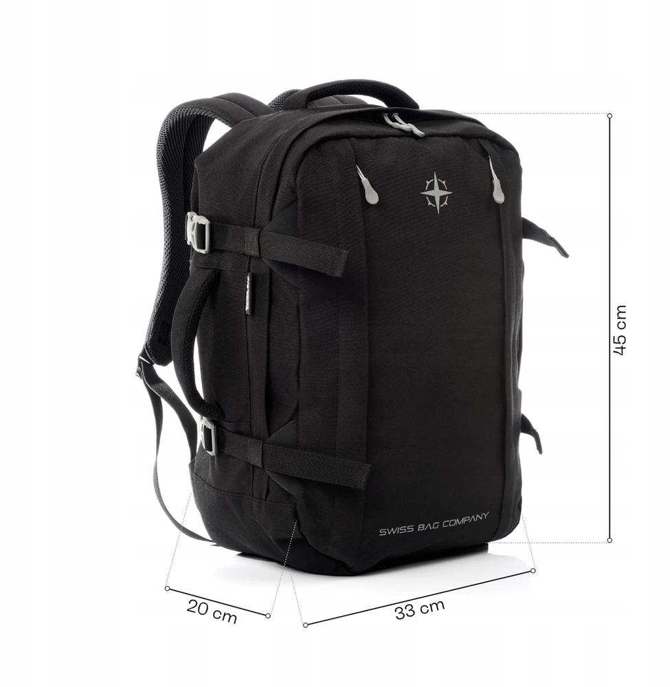 Cointrin 35l swissbags mokyklinė verslo kuprinė su nešiojamojo kompiuterio kišene