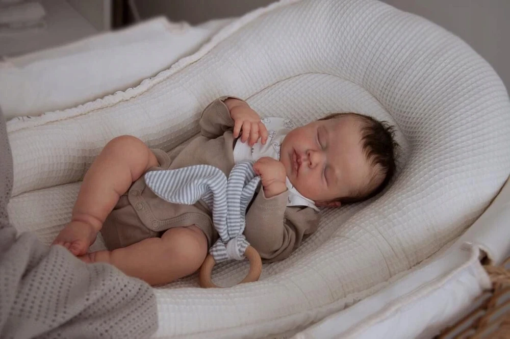 Cokela 19 colių kūno silikono Reborn Doll Boy cai lėlė