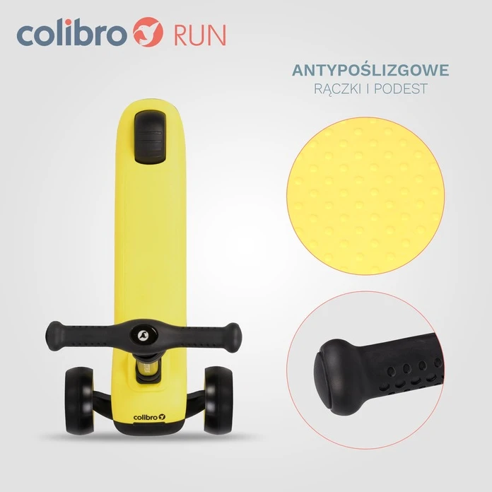 Colibro Triratis paspirtukas vaikams RUN BALANCED Lights Compact Lightweight Didelis