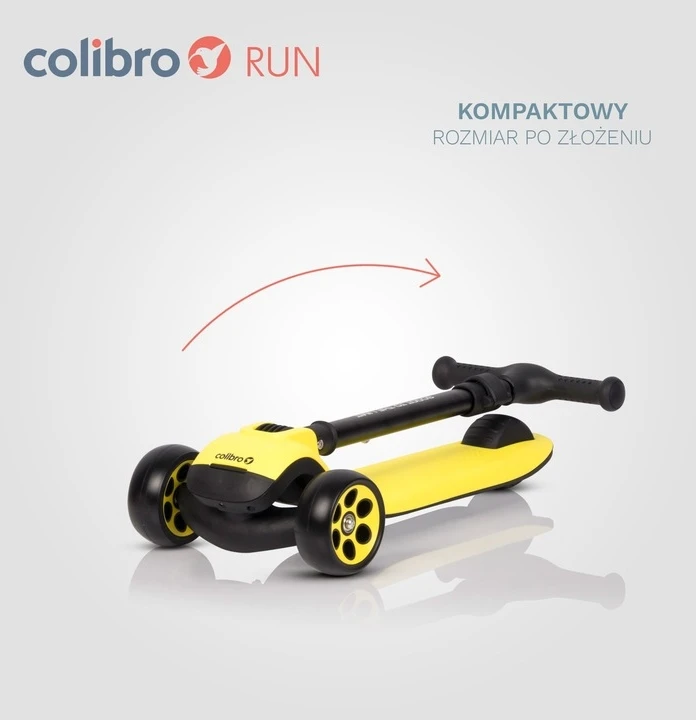 Colibro Triratis paspirtukas vaikams RUN BALANCED Lights Compact Lightweight Didelis