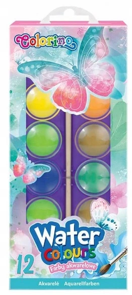 Colorino Akvarelė 12 spalvų 20ml Dreams