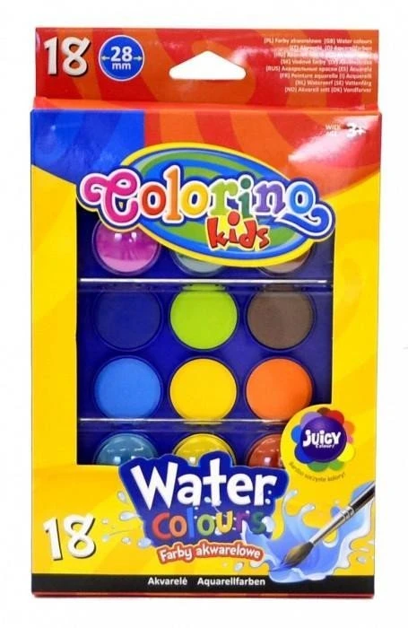 Akvarelė Colorino Kids, 18 spalvų