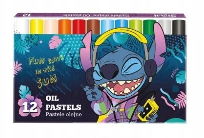 Colorino Aliejinės kreidelės Stitch, 12 spalvų