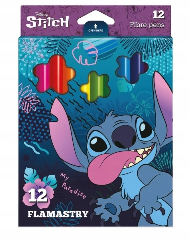 Colorino Flomasteriai Disney Stitch, vienpusiai, 12 vnt.