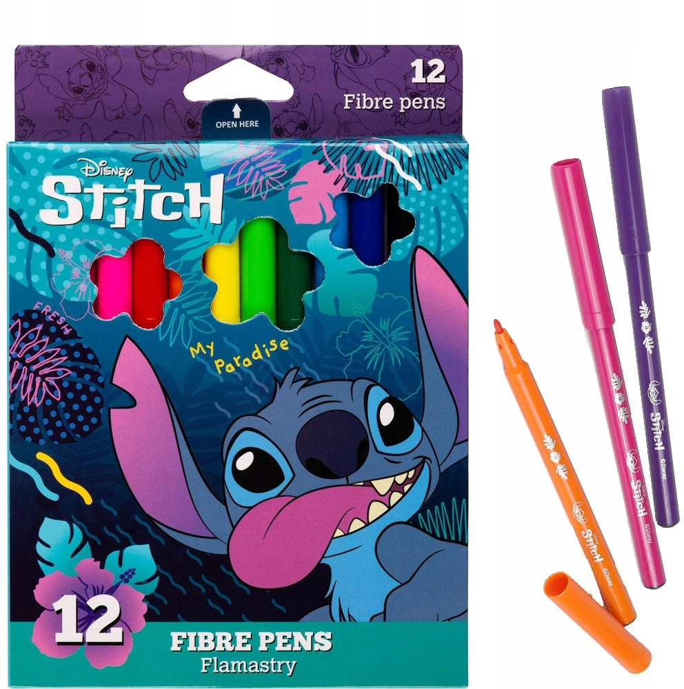 Colorino Flomasteriai Disney Stitch, vienpusiai, 12 vnt.
