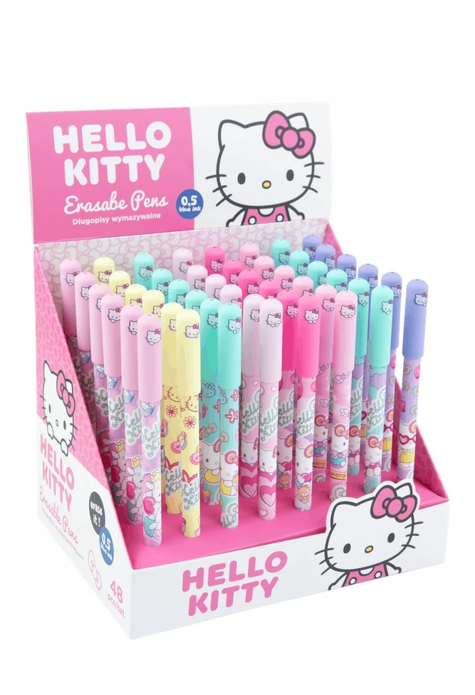 Colorino Ištrinamas gelinis rašiklis Hello Kitty, mėlynas, 8 dizainai