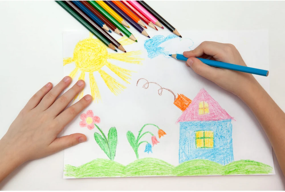 Colorino Kids Jumbo pieštukinės kreidelės, 6 spalvos + drožtukas