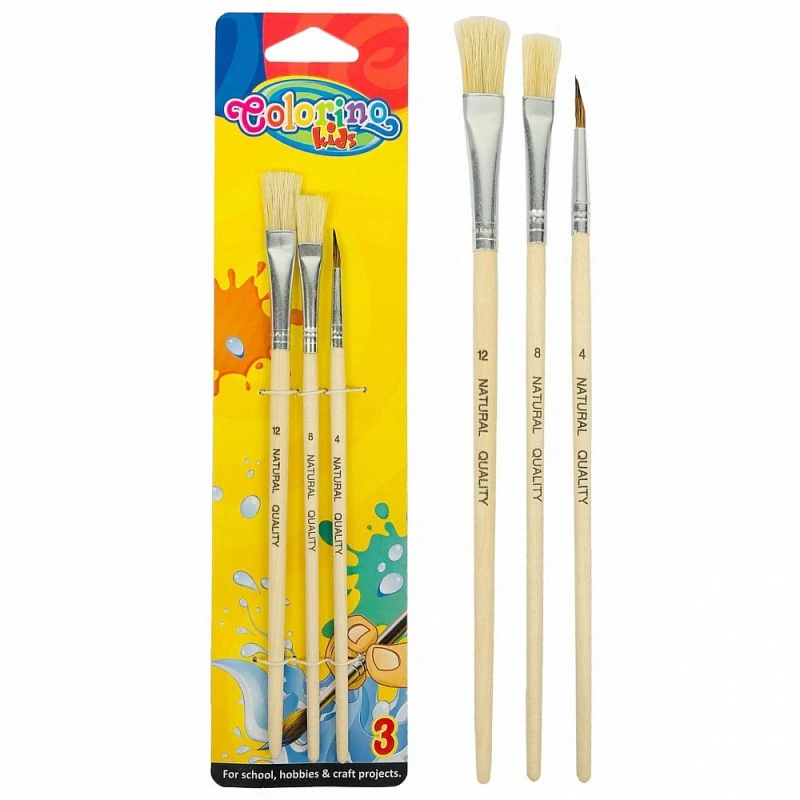 Teptukų rinkinys Colorino Kids 3 vnt.