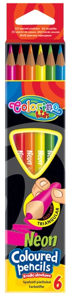 COLORINO NEONINIAI PIŠTUKO CENCILAI 6 SPALVŲ