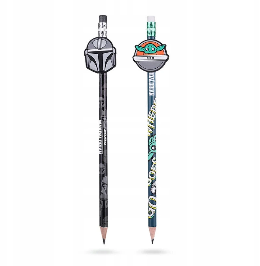 Colorino Pieštukas COOLPACK Mandalorian, su trintuku, HB, 2 vnt.