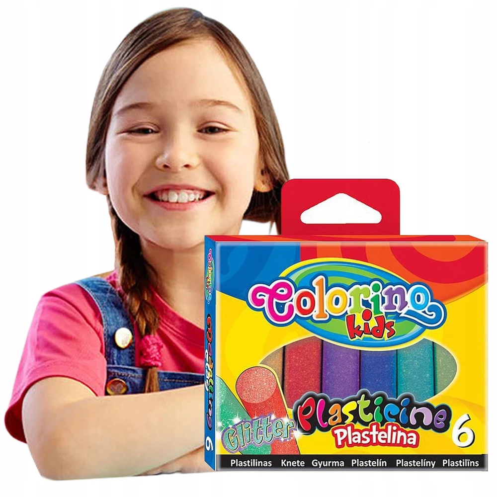 COLORINO PLASTELINA MODELINA DLA DZIECI BROKATOWA