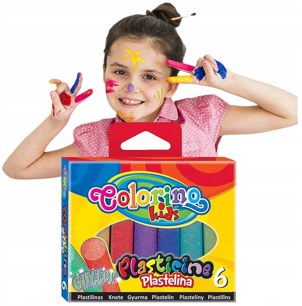 COLORINO PLASTELINA MODELINA DLA DZIECI BROKATOWA