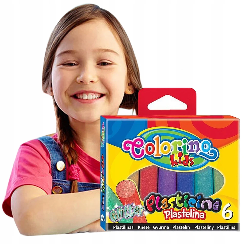 COLORINO PLASTELINA MODELINA DLA DZIECI BROKATOWA