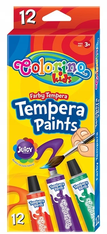 Dažai guašas Colorino 68420PTR, 12 vnt.