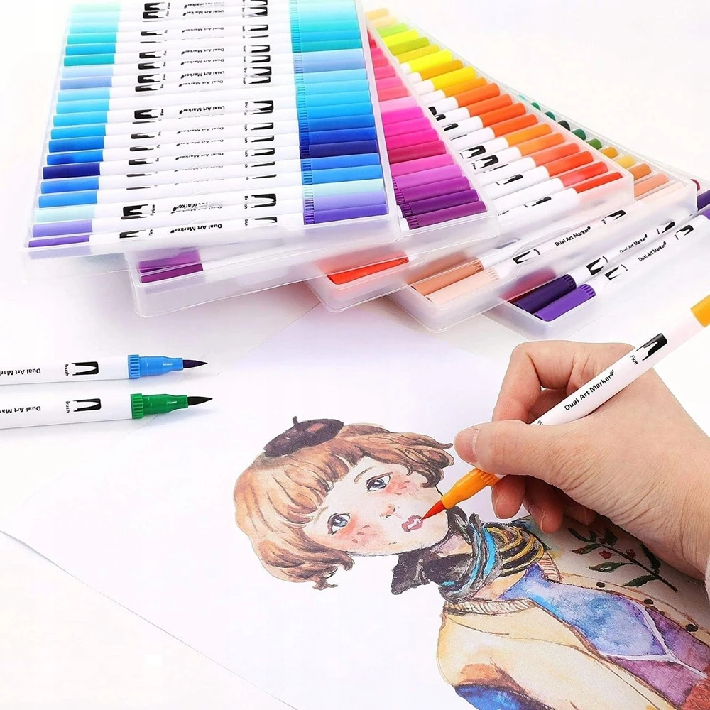 Colours ŽYMEKLIAI Akvareliniams ženklams 48 vnt.