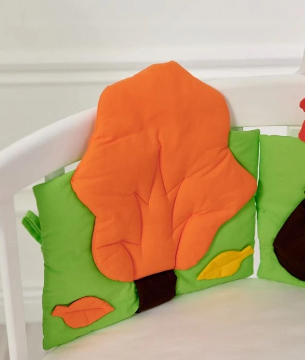 ComfortBaby Rinkinys pościeli do łóżeczka okrągłego 7w1 JESIEŃ
