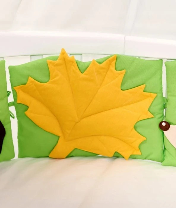 ComfortBaby Rinkinys pościeli do łóżeczka okrągłego 7w1 JESIEŃ