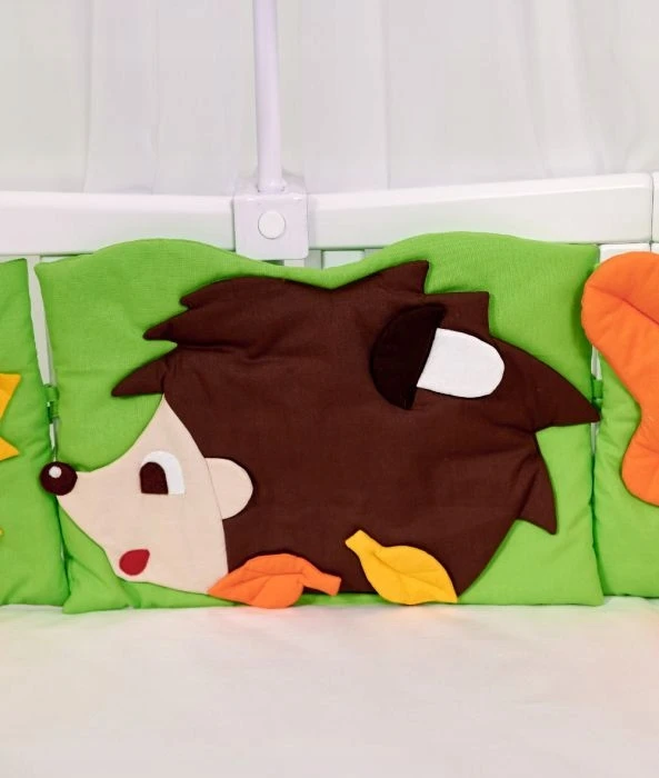 ComfortBaby Rinkinys pościeli do łóżeczka okrągłego 7w1 JESIEŃ