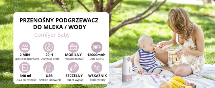Comfyer Baby BW01 belaidis pieno ir maisto šildytuvas