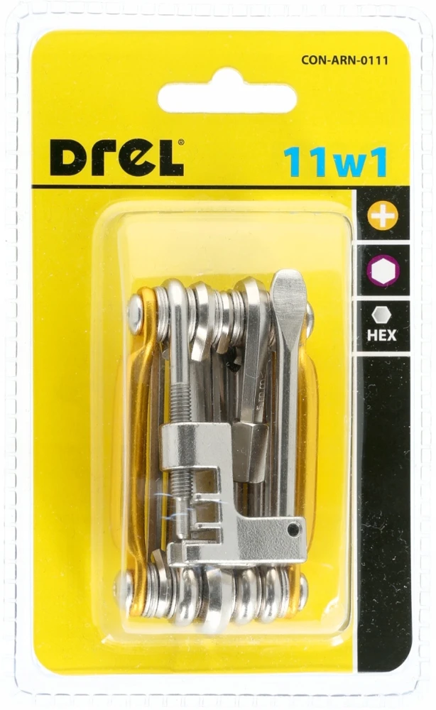 Condor Multitool 11in1 dviračių veržliarakčiai, skirti DREL dviračių remonto tarnybai