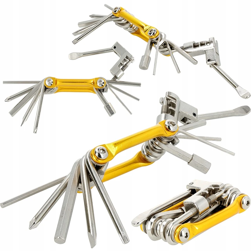 Condor Multitool 11in1 dviračių veržliarakčiai, skirti DREL dviračių remonto tarnybai