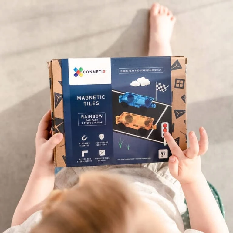 Connetix Magnetiniai blokai Rainbow Car Pack 2 Connetix automobiliai ir traukiniai