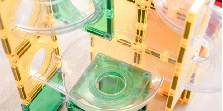 Magnetinis konstruktorius Connetix Rainbow Rutuliuko trasa