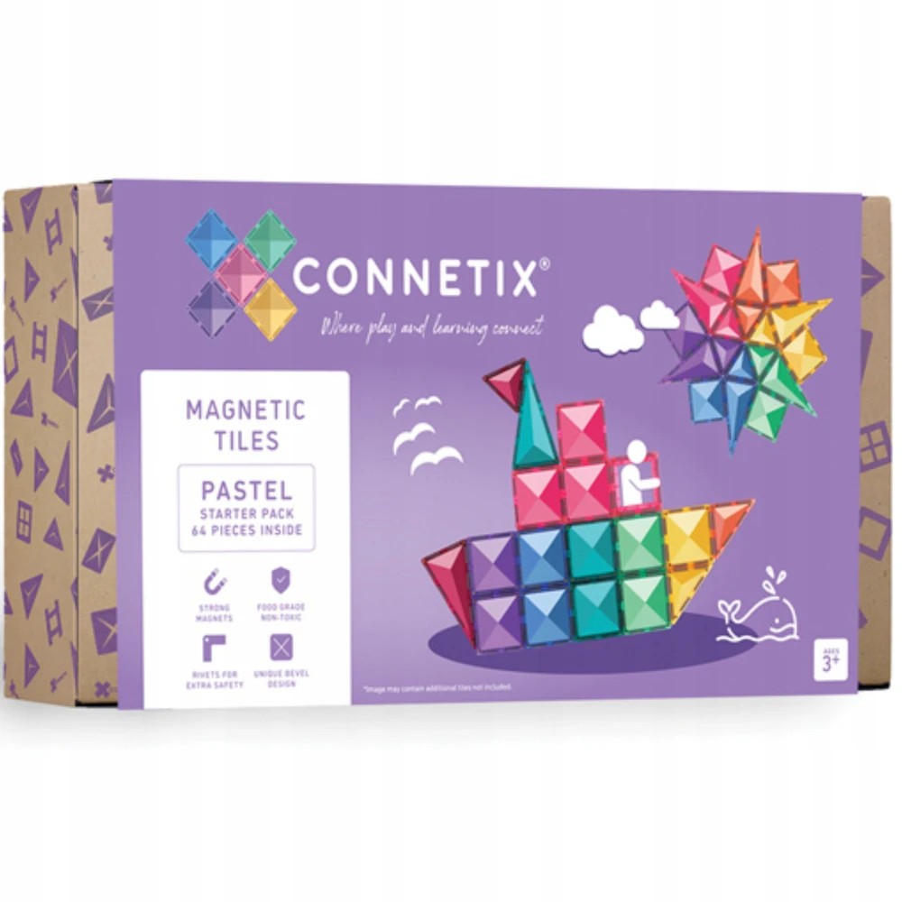 Trefl Connetix Pastelinis STARTER rinkinys 64 dalių