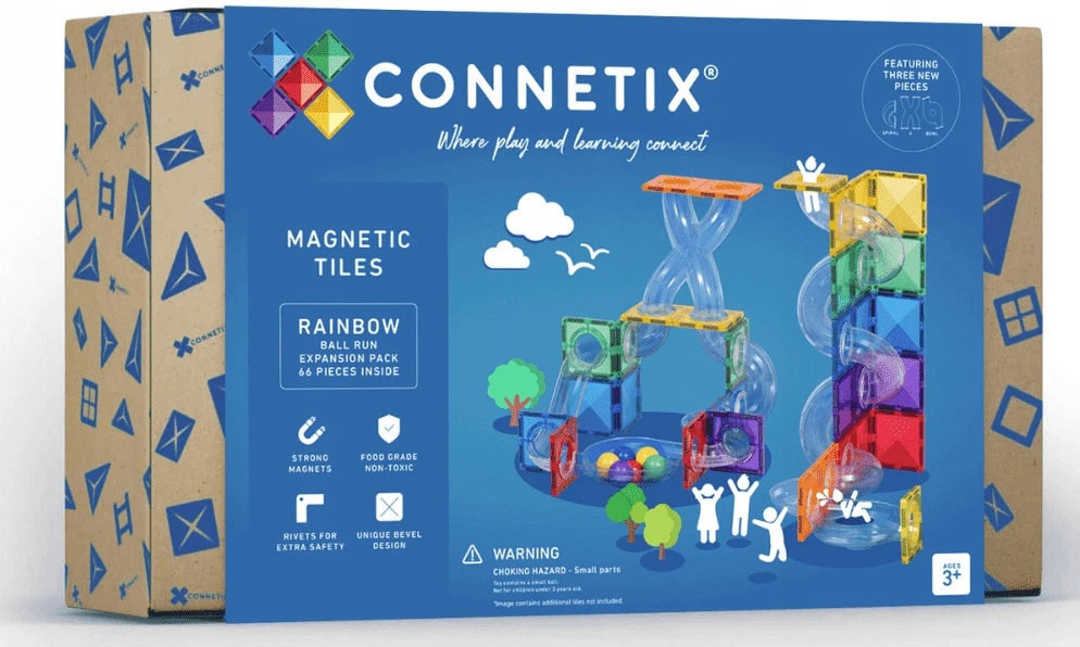 Magnetinis konstruktorius Connetix Rainbow Rutuliuko trasa