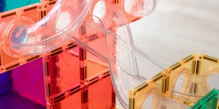 Magnetinis konstruktorius Connetix Rainbow Rutuliuko trasa