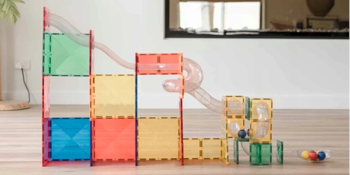Magnetinis konstruktorius Connetix Rainbow Rutuliuko trasa