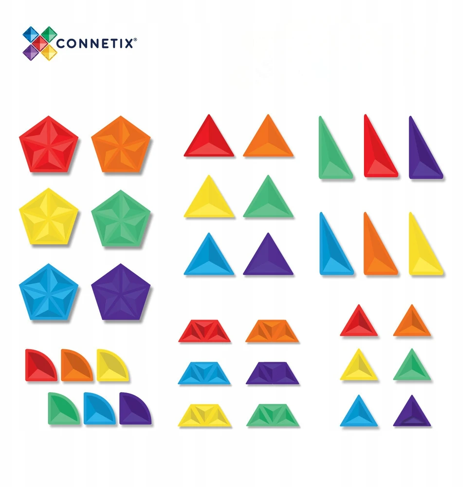 Connetix įvairių formų rinkinys 36 dalių