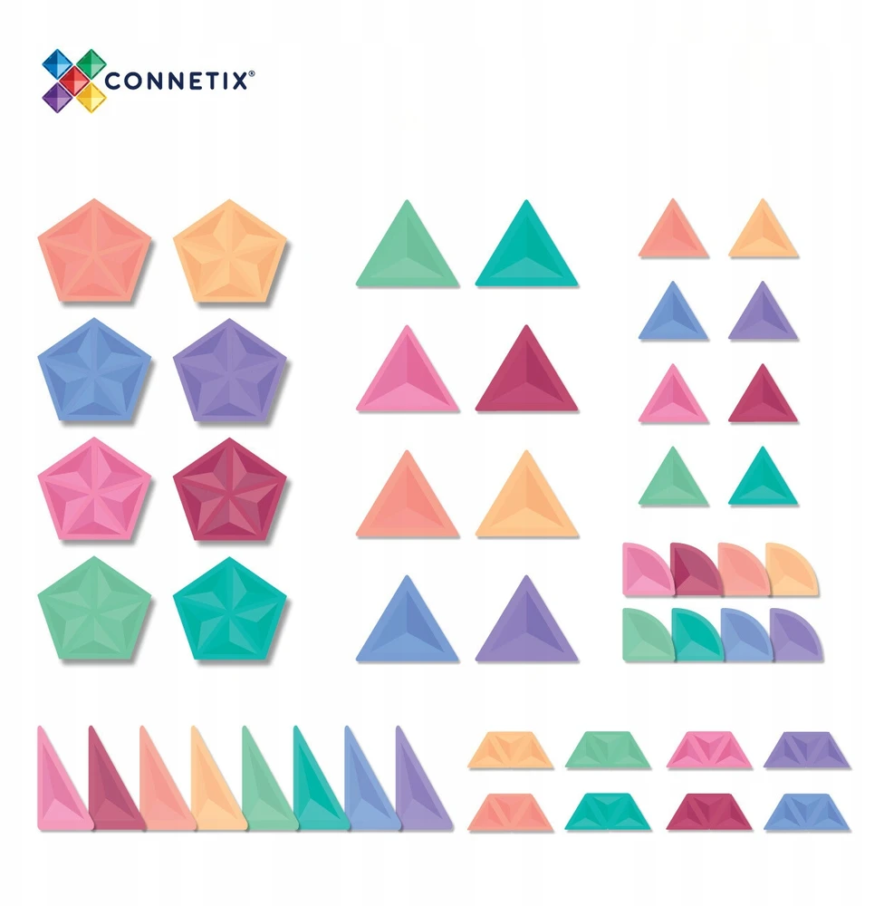 CONNETIX magnetinis konstruktorius 48d. Shape expansion pack