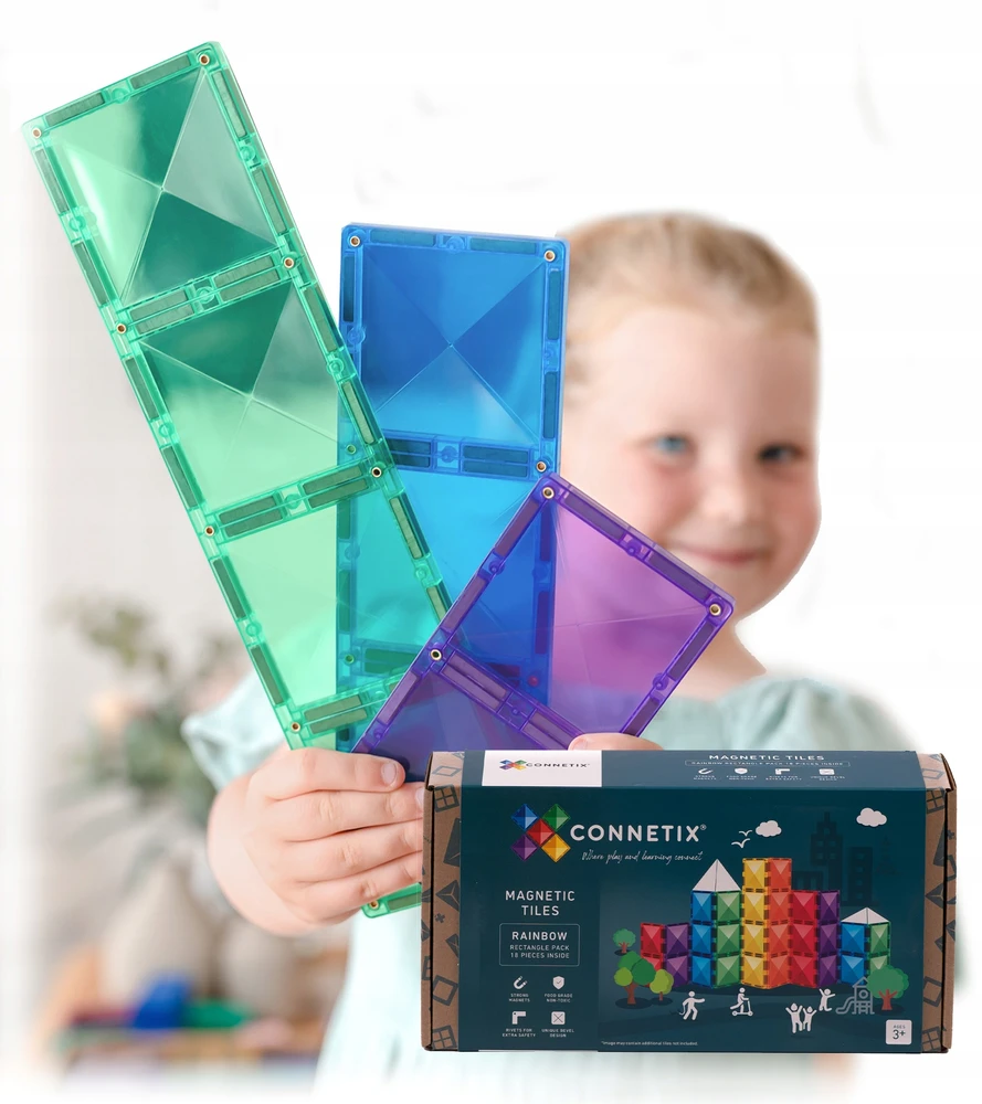 CONNETIX Magnetinis konstruktorius - stačiakampiai 18d.