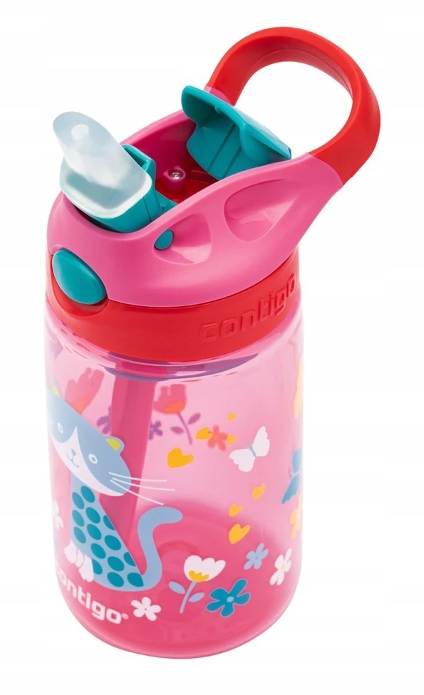 CONTIGO GIZMO FLIP NENUtekantis VAIKiškas PUODULIS - CHERRY CAT 414ml