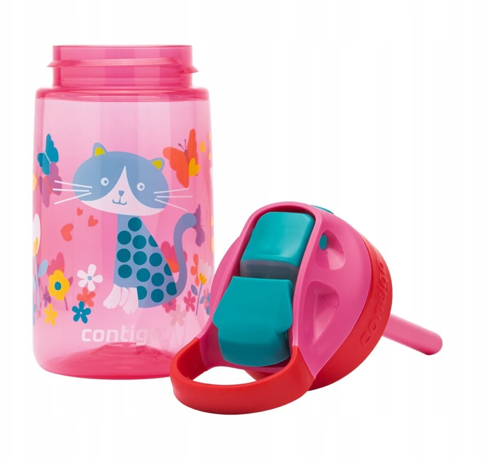 CONTIGO GIZMO FLIP NENUtekantis VAIKiškas PUODULIS - CHERRY CAT 414ml