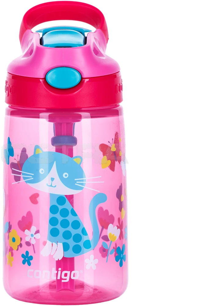 CONTIGO GIZMO FLIP NENUtekantis VAIKiškas PUODULIS - CHERRY CAT 414ml