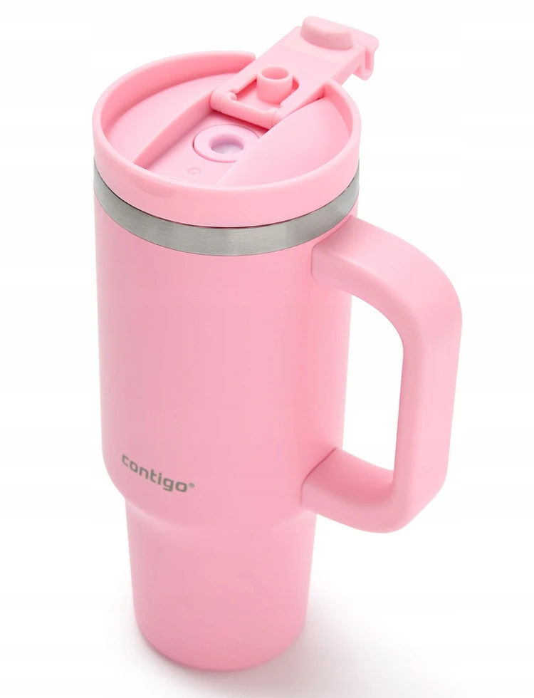 Contigo Streeterville termosinis puodelis su šiaudeliu, 880 ml, braškių kremo spalvos