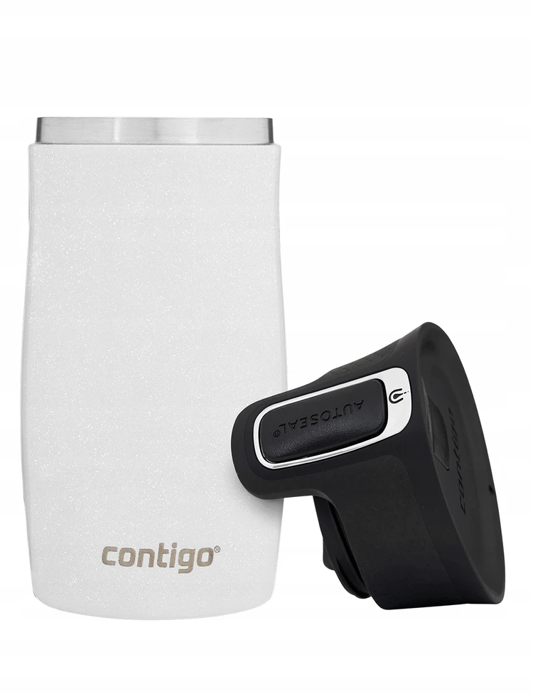 Contigo West Loop Mini 300ml terminis puodelis - Baltas metalikas - Folkloras