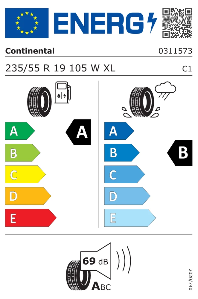 Continental 235/55R19 ECOCONTACT 6 Q 105W XL MO