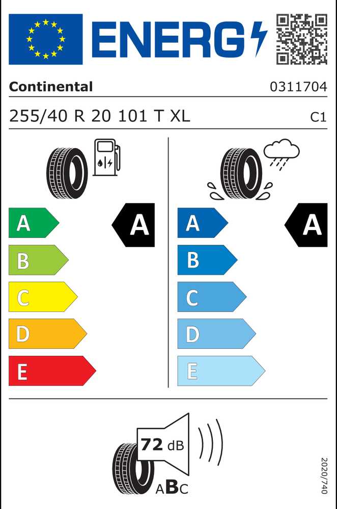 Continental EcoContact 6Q 255/40 R20 101 T