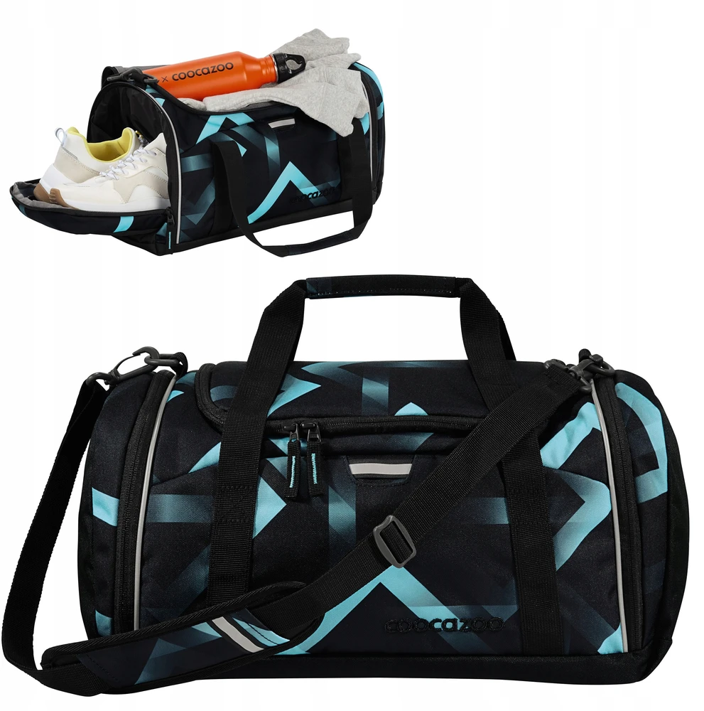 COOCAZOO 20L sportinis krepšys mokyklos baseinui 42x20x21cm lazeriniai žibintai