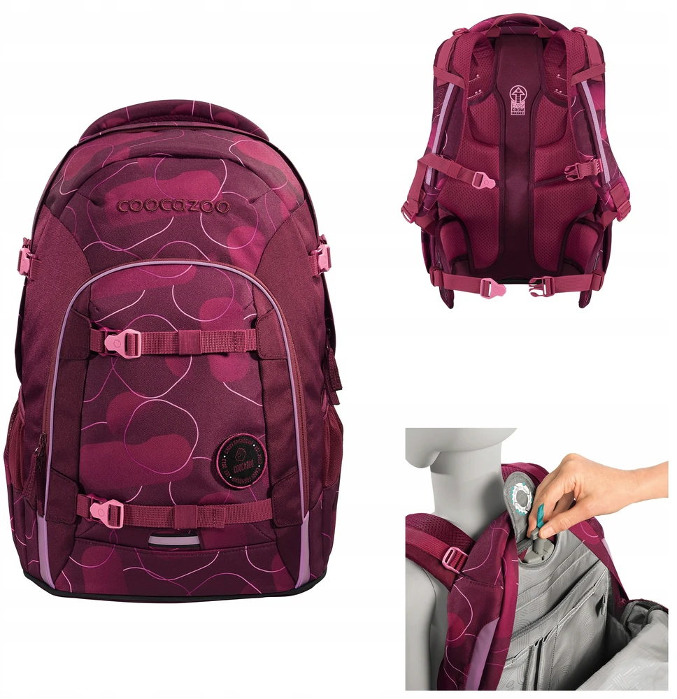 Coocazoo Joker jaunimo mokyklinė kuprinė 25L ergonomiška 135 - 180 cm