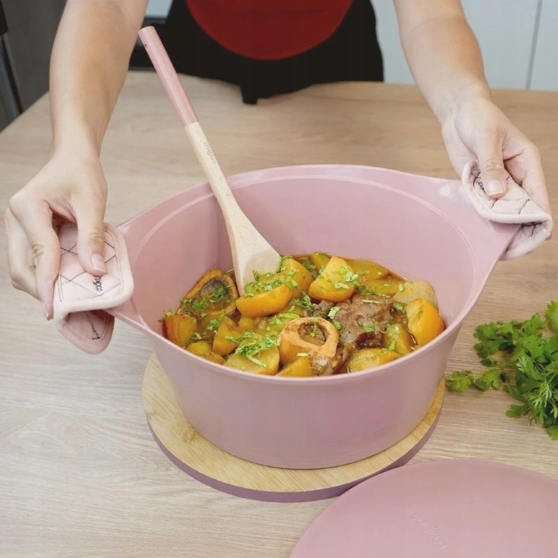 COOKUT Cocotte puodas troškinimui kepti 24cm Marshmallow