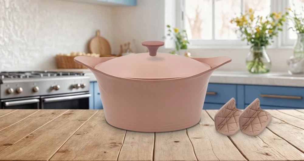 COOKUT Cocotte puodas troškinimui kepti 24cm Marshmallow