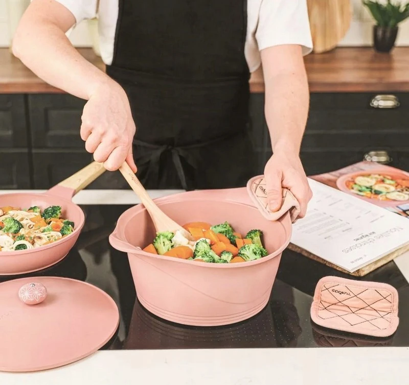 COOKUT Cocotte puodas troškinimui kepti 24cm Marshmallow